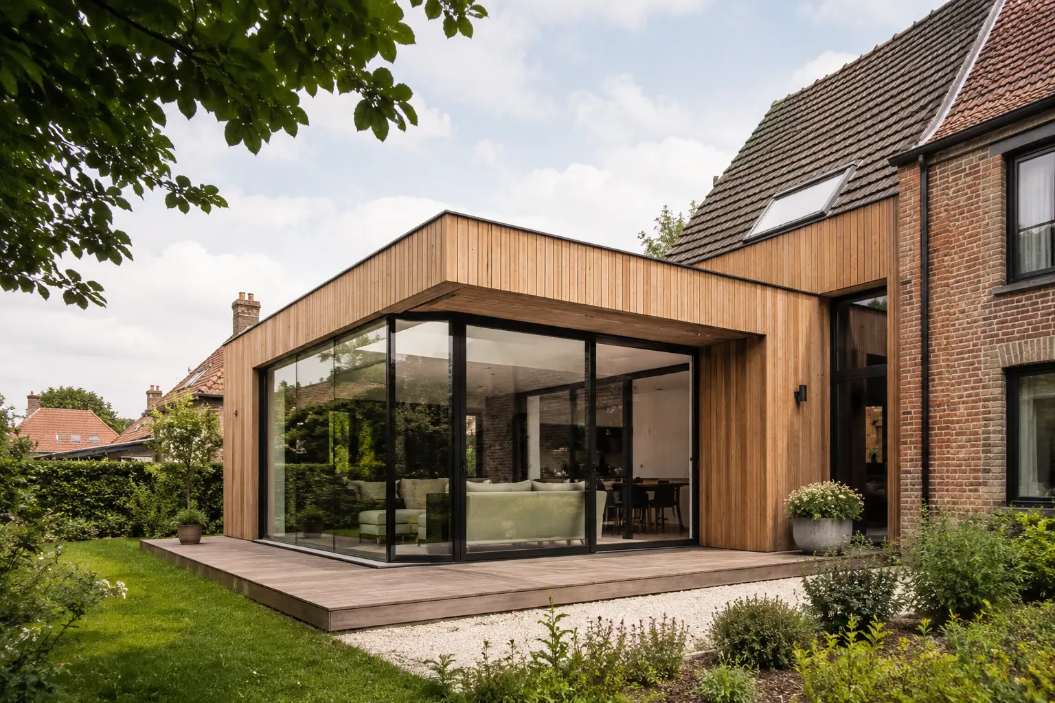 Houten Aanbouw Op Maat Affligem