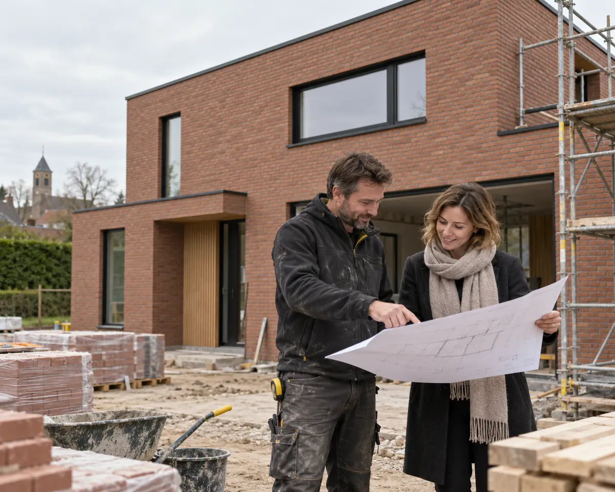 Persoonlijke bespreking van een bouwproject met HDT Bouw in Affligem